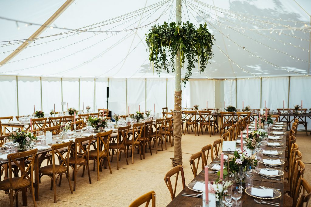 Marquee wedding flowers