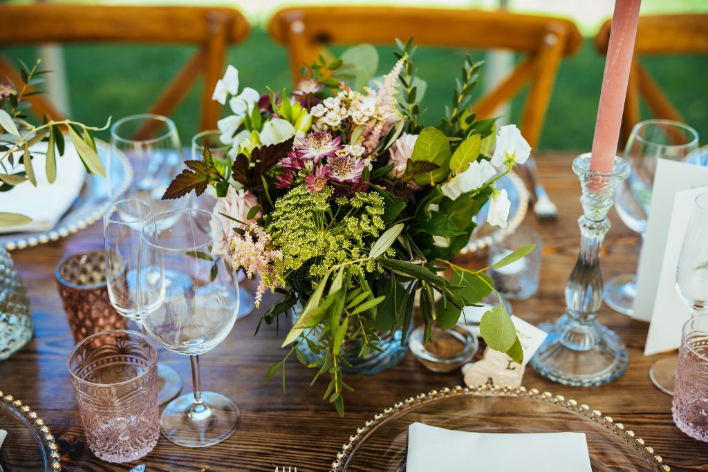 Marquee wedding flowers