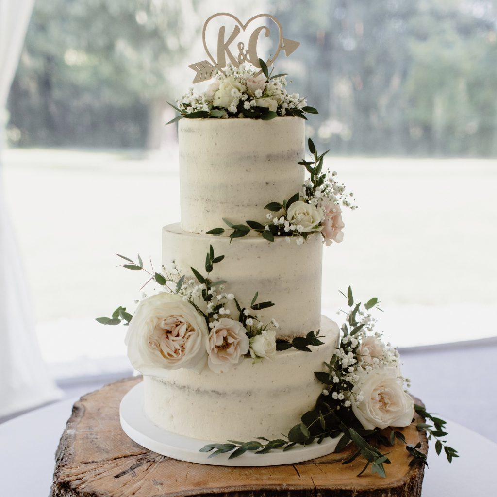 Naked wedding cake derby