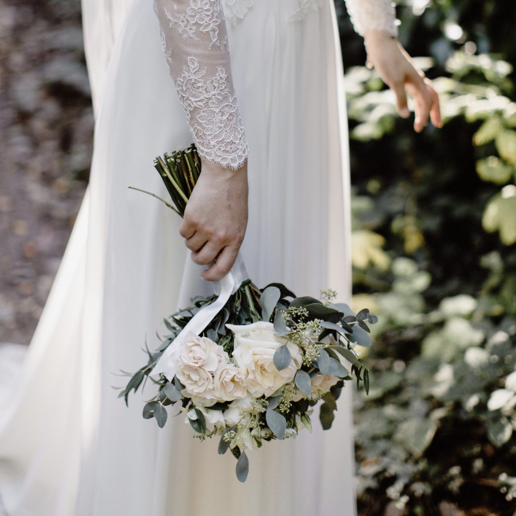 White Wedding Bouquet derby florist