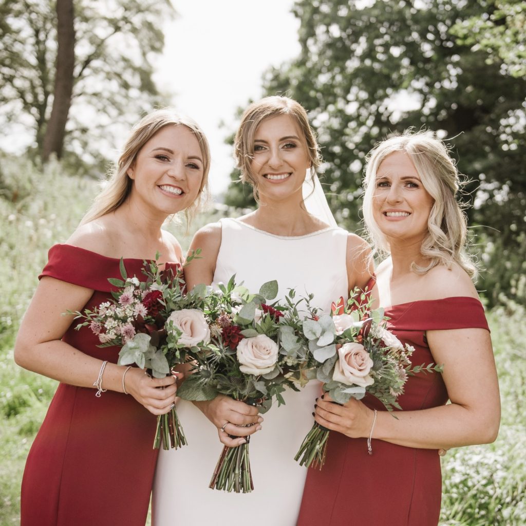 burgundy wedding flowers derby