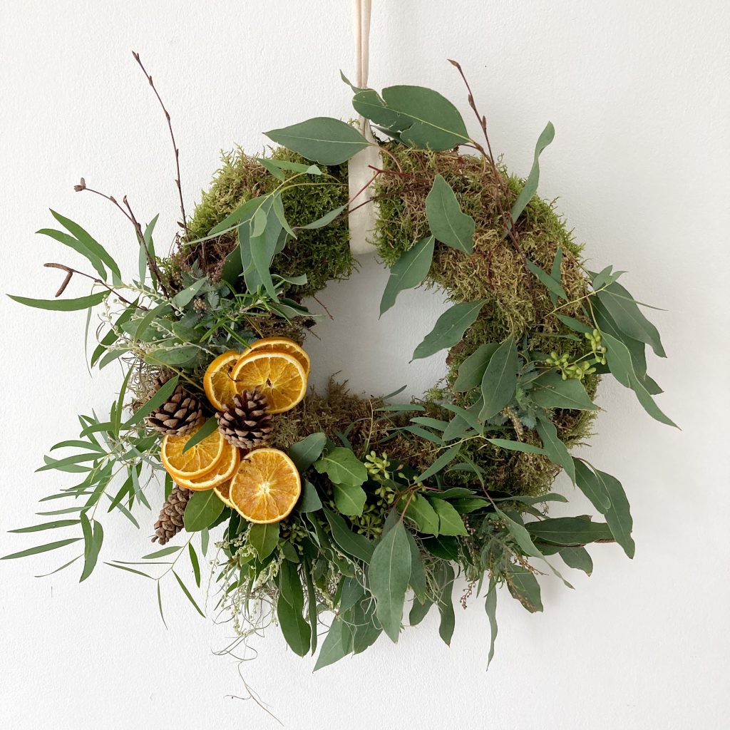 christmas door wreath derby