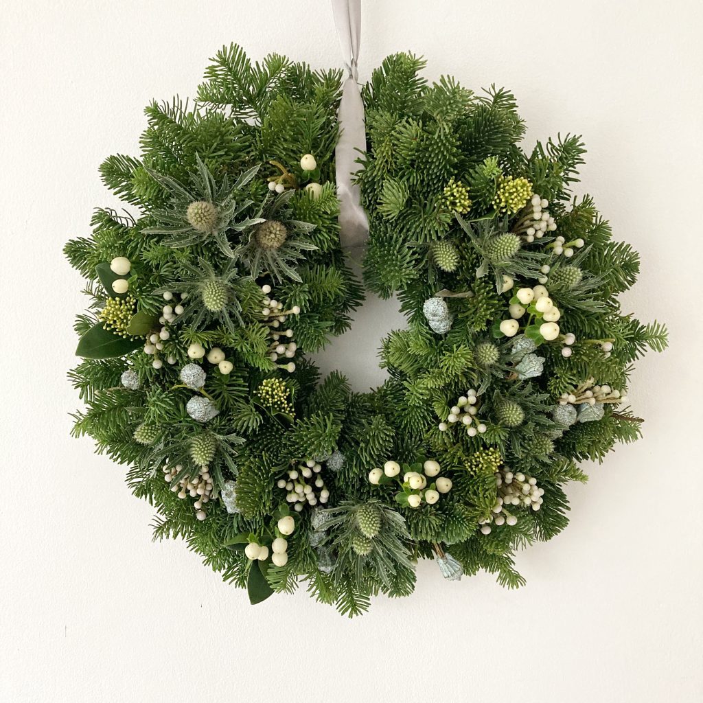 christmas door wreath derby