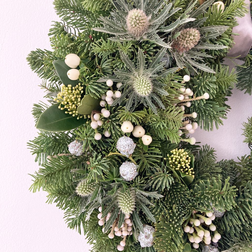 christmas door wreath derby