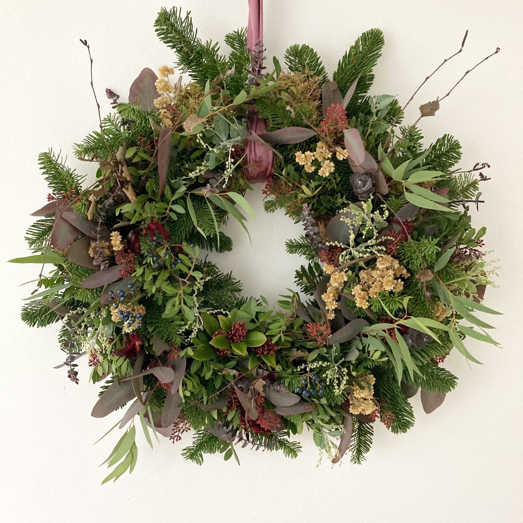 christmas door wreath derby