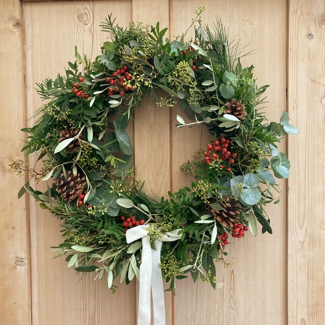Christmas door wreaths derby